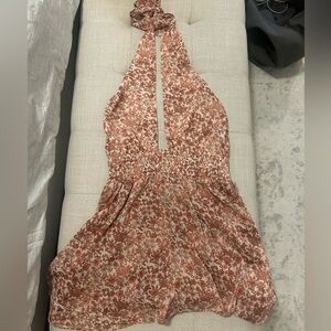 Floral halter romper
